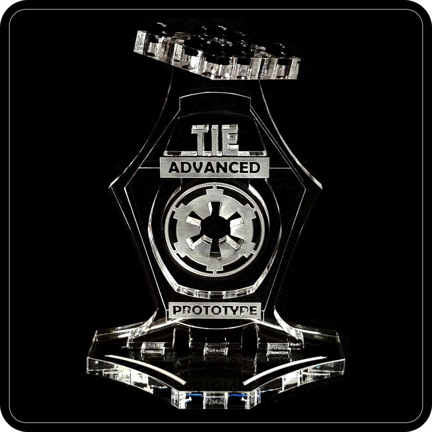 Display stand angled for Lego 75082 TIE Advanced Prototype (A1017)-3
