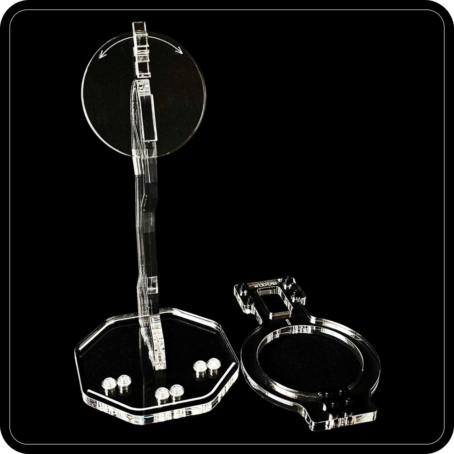 Display stand angled for Lego 75433 Jango Fett's Starship - stand only (A1120)-3