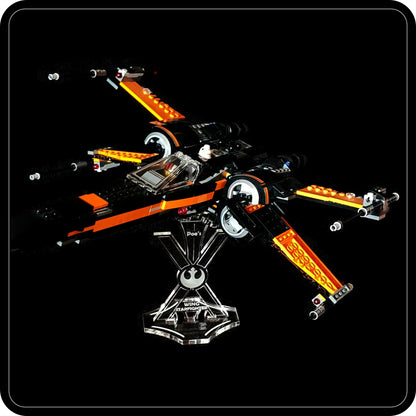 Display stand angled for Lego 75102 Poe's X-Wing Fighter  (A1002)-1