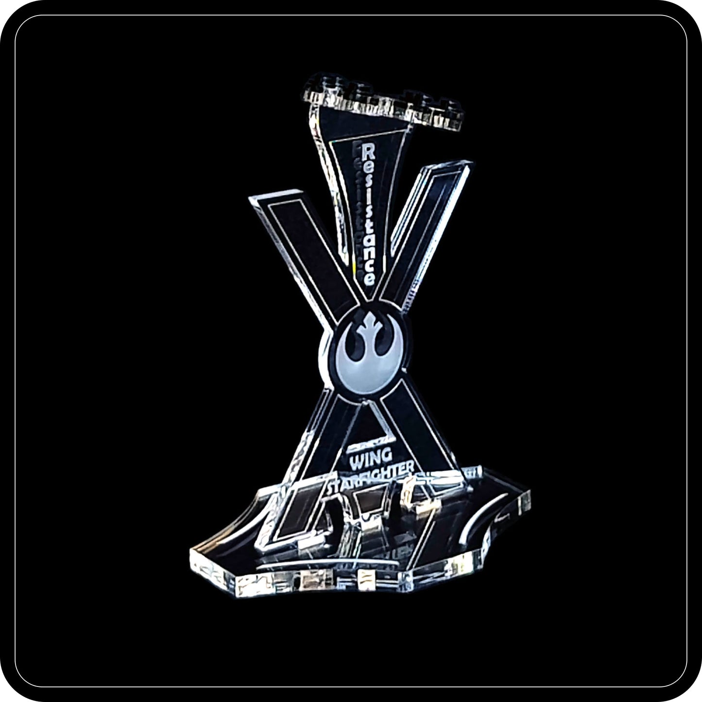 Display stand angled for 75149 Resistance X-Wing Fighter (A1006)-3