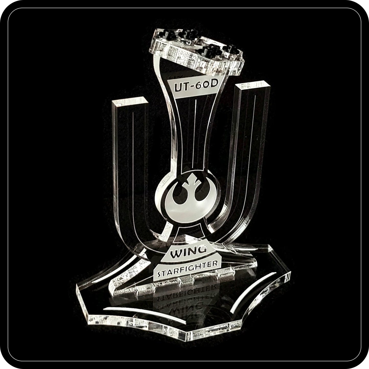 Display stand angled for Lego 75155 Rebel U-Wing Fighter (A1009)-3