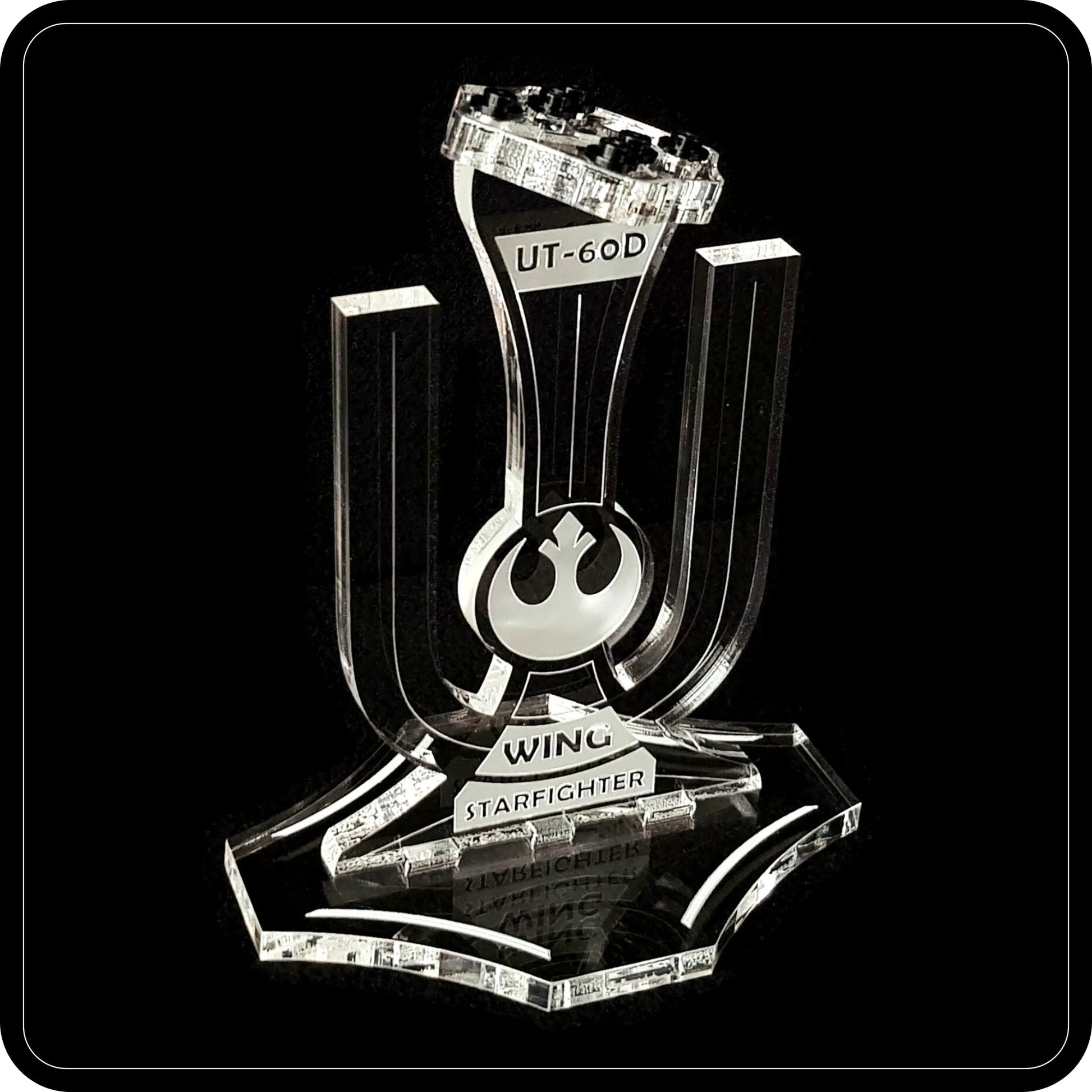 Display stand angled for Lego 75155 Rebel U-Wing Fighter (A1009)-3