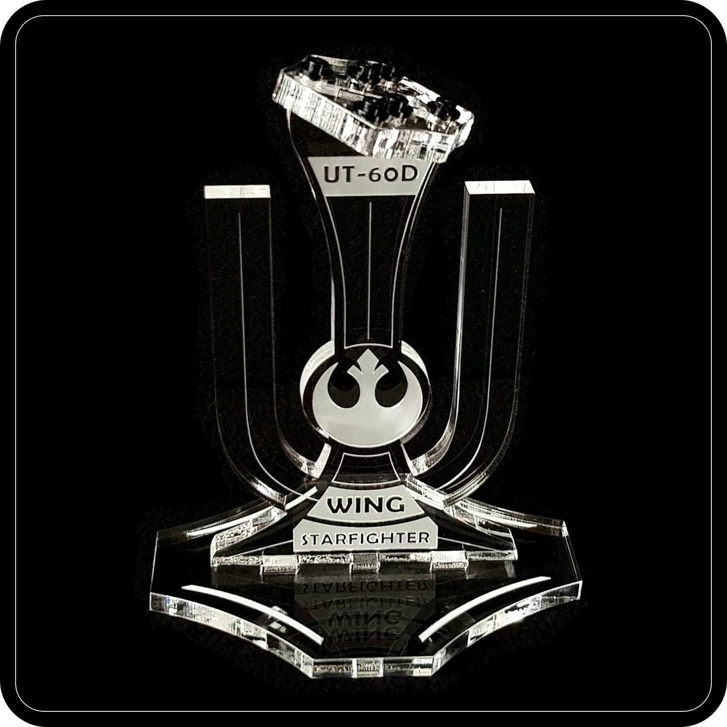 Display stand angled for Lego 75155 Rebel U-Wing Fighter (A1009)-4