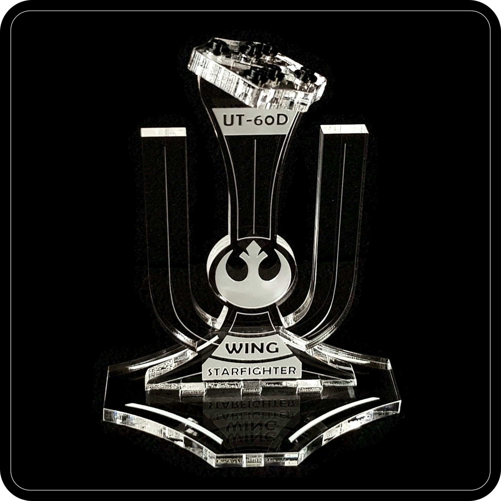 Display stand angled for Lego 75155 Rebel U-Wing Fighter (A1009)-4