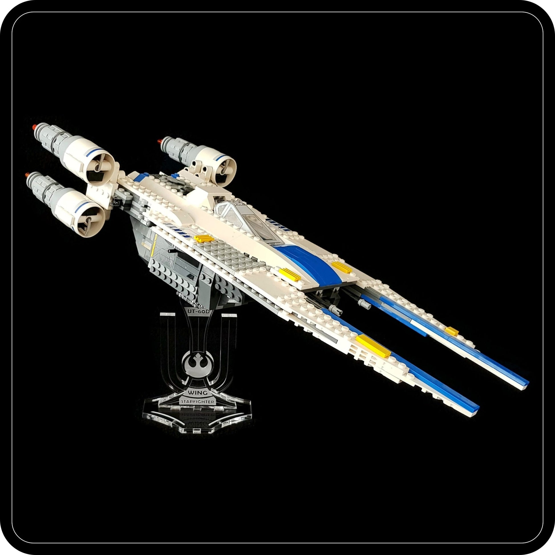 Display stand angled for Lego 75155 Rebel U-Wing Fighter (A1009)-5