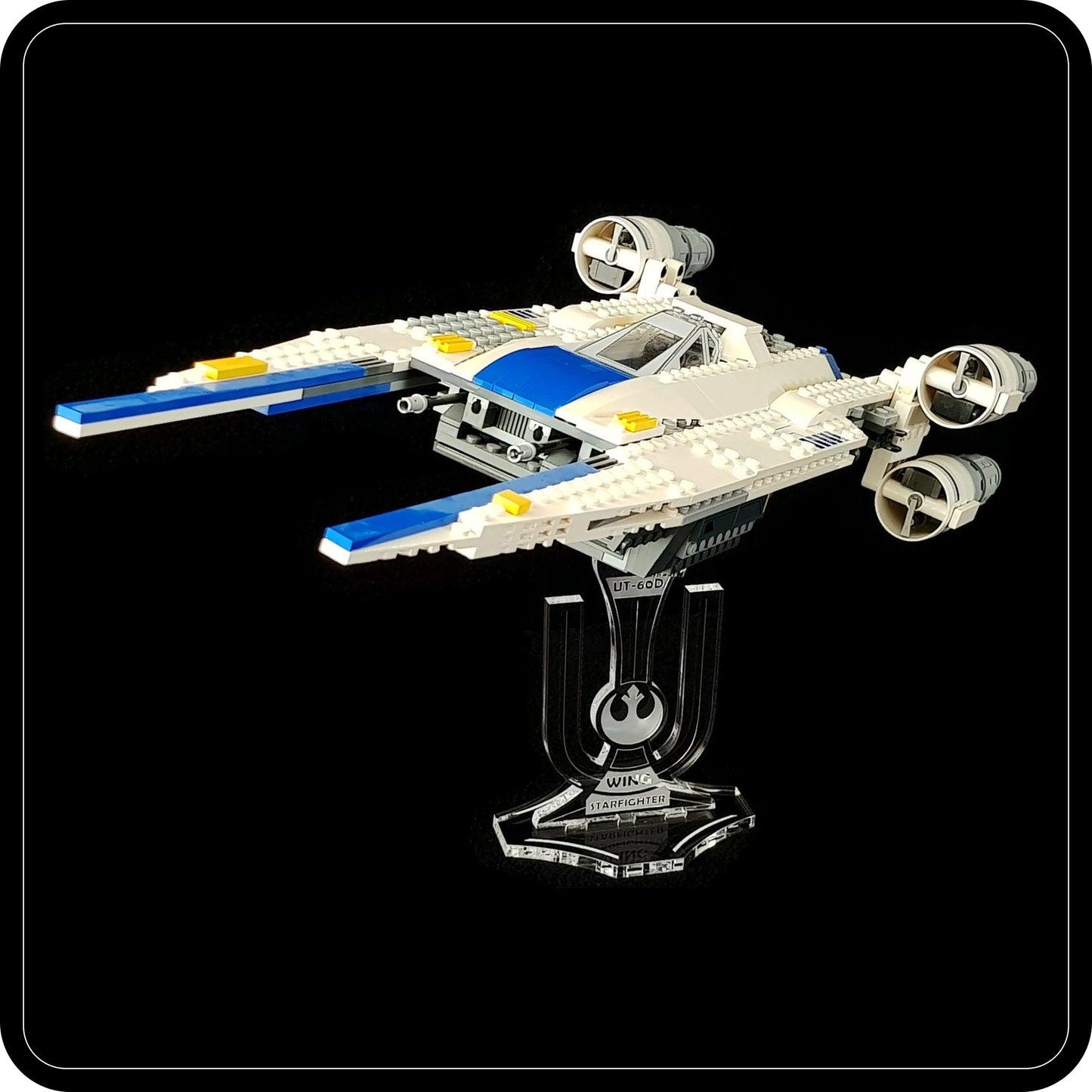 Display stand angled for Lego 75155 Rebel U-Wing Fighter (A1009)-7
