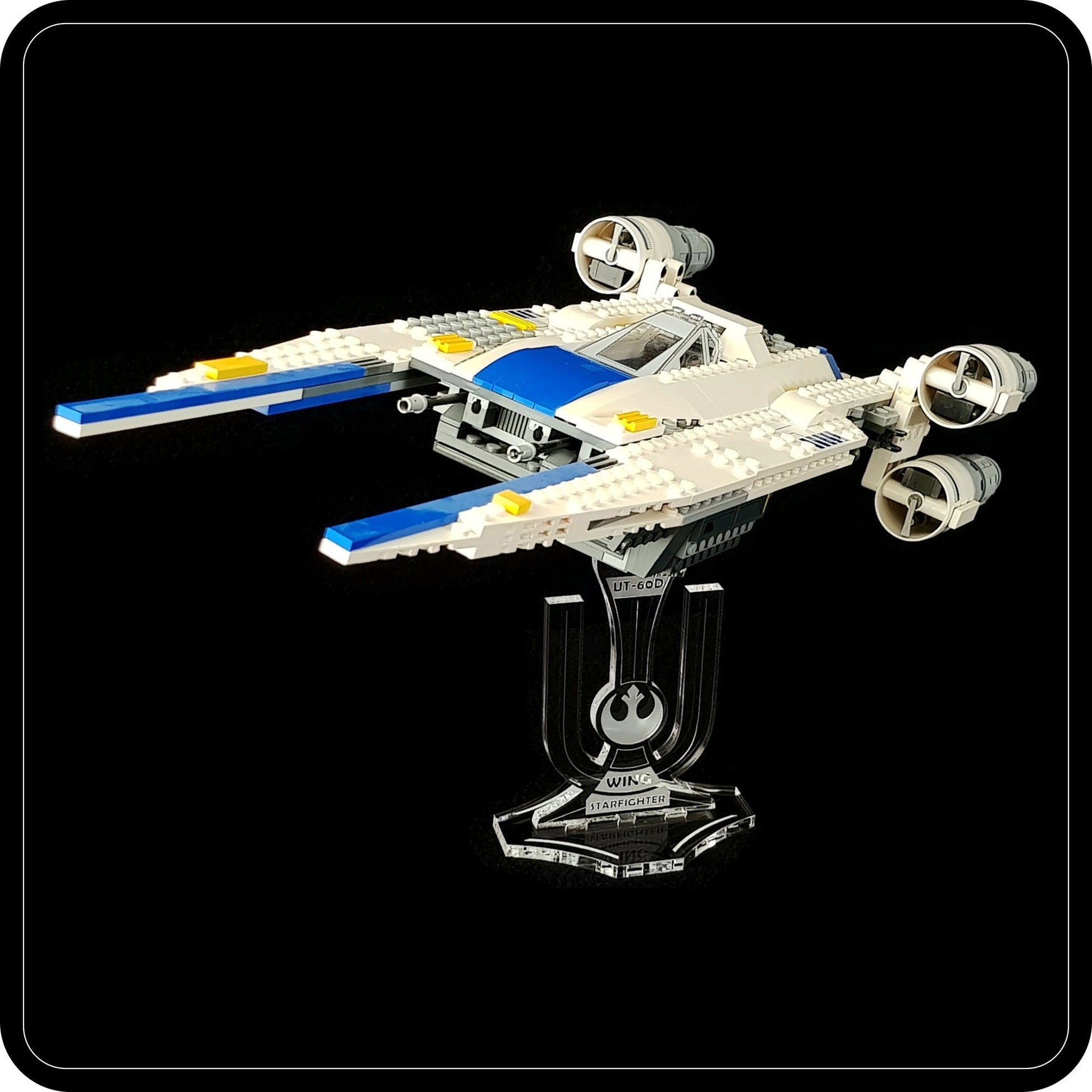 Display stand angled for Lego 75155 Rebel U-Wing Fighter (A1009)-7