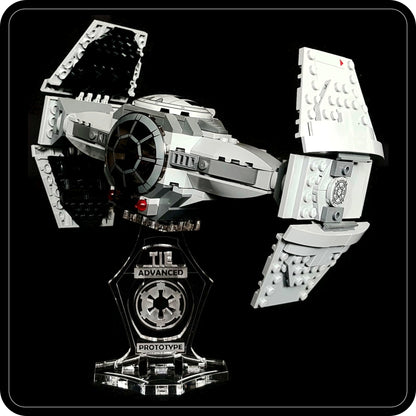Display stand angled for Lego 75082 TIE Advanced Prototype (A1017)-1