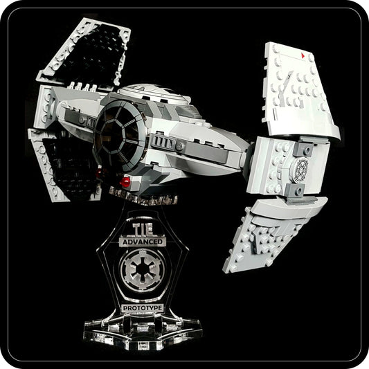 Display stand angled for Lego 75082 TIE Advanced Prototype (A1017)-1