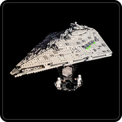Display stand 3D for Lego 75190 Star Destroyer First Order + minifigures slots (A1024)-2