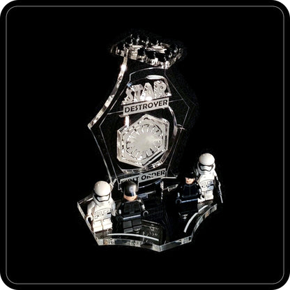Display stand 3D for Lego 75190 Star Destroyer First Order + minifigures slots (A1024)-4