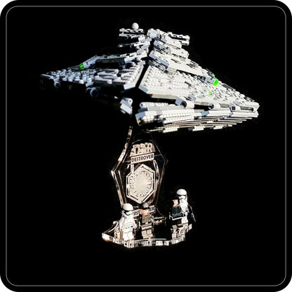 Display stand 3D for Lego 75190 Star Destroyer First Order + minifigures slots (A1024)-6