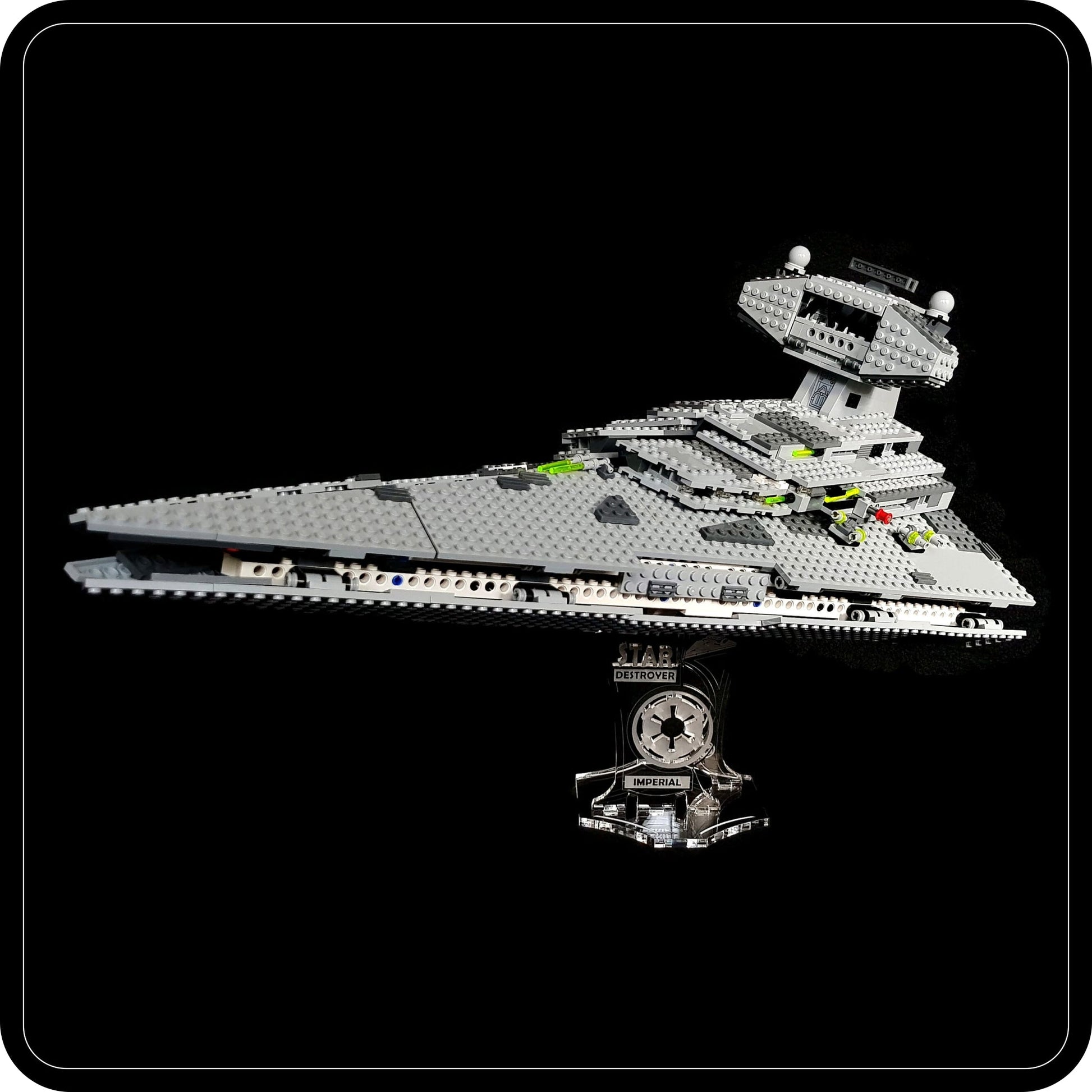 Display stand 3D angled for Lego 6211-75055 Star Destroyer -Imperial (A1037)-1