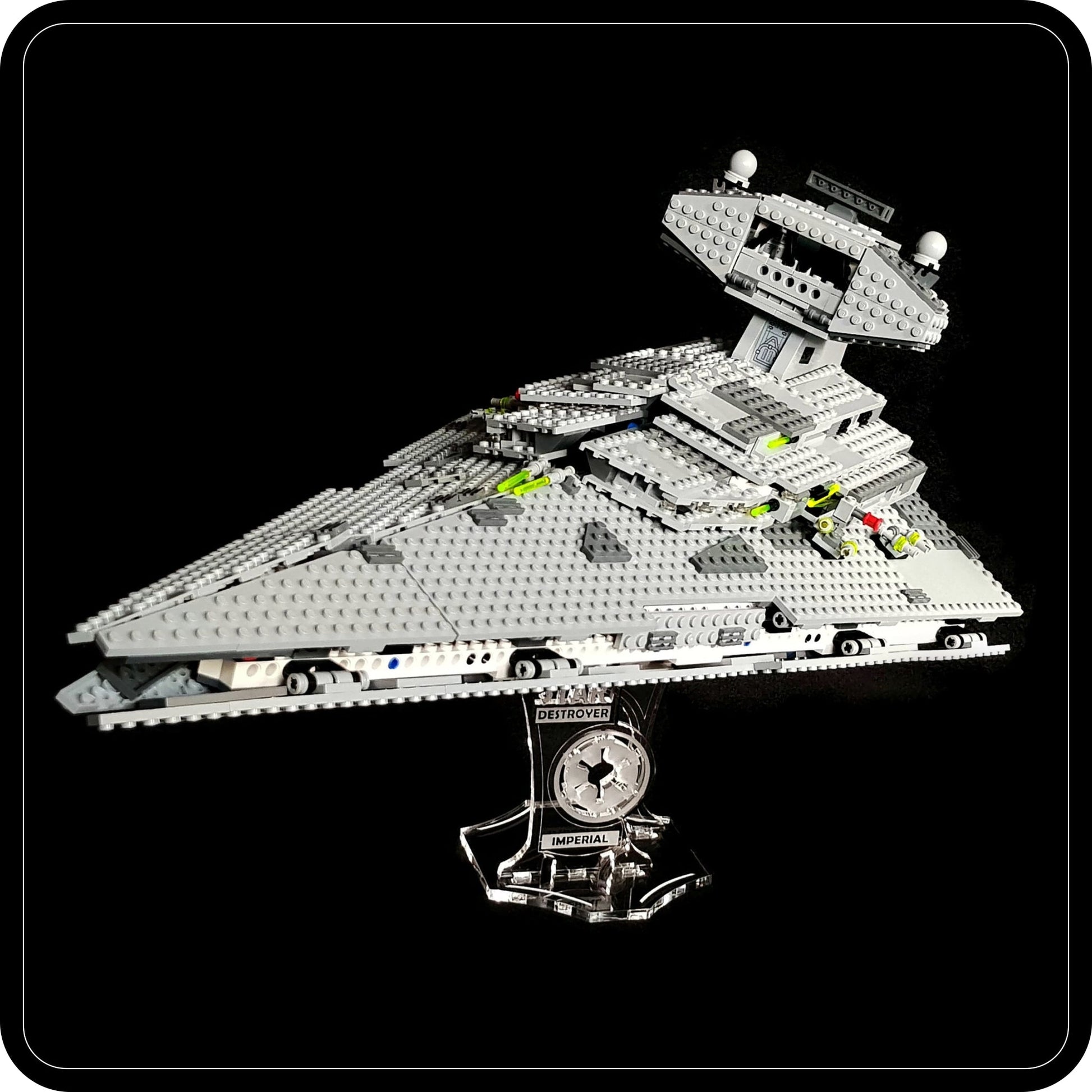 Display stand 3D angled for Lego 6211-75055 Star Destroyer -Imperial (A1037)-2