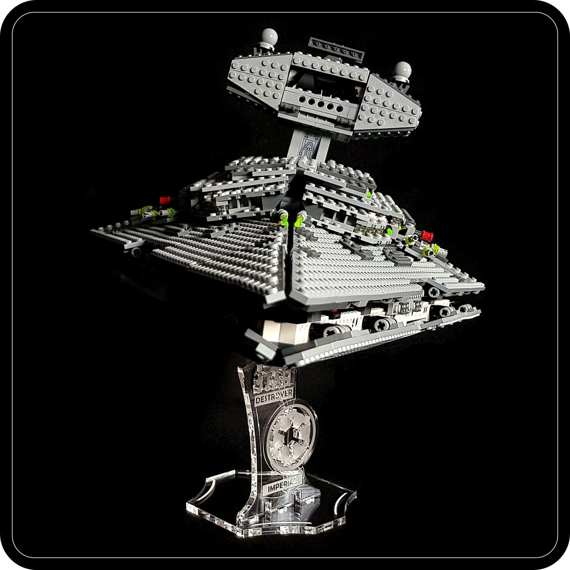 Display stand 3D angled for Lego 6211-75055 Star Destroyer -Imperial (A1037)-5