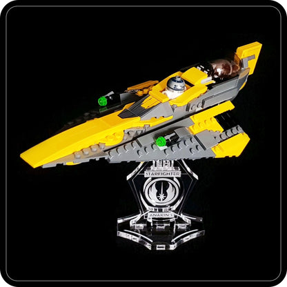 Display stand angled for Lego 75214 Anakin's Starfighter (A1045)-7