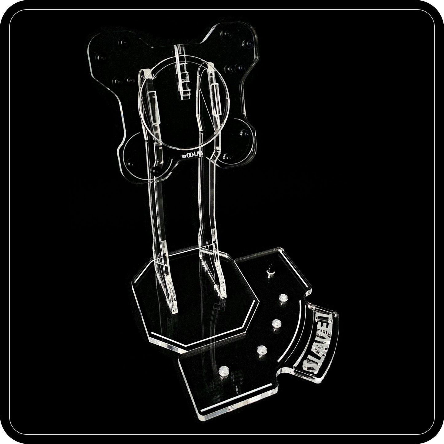 Display stand angled for Lego 75243-8097 Slave I + Minifigures plate (A1060)-3