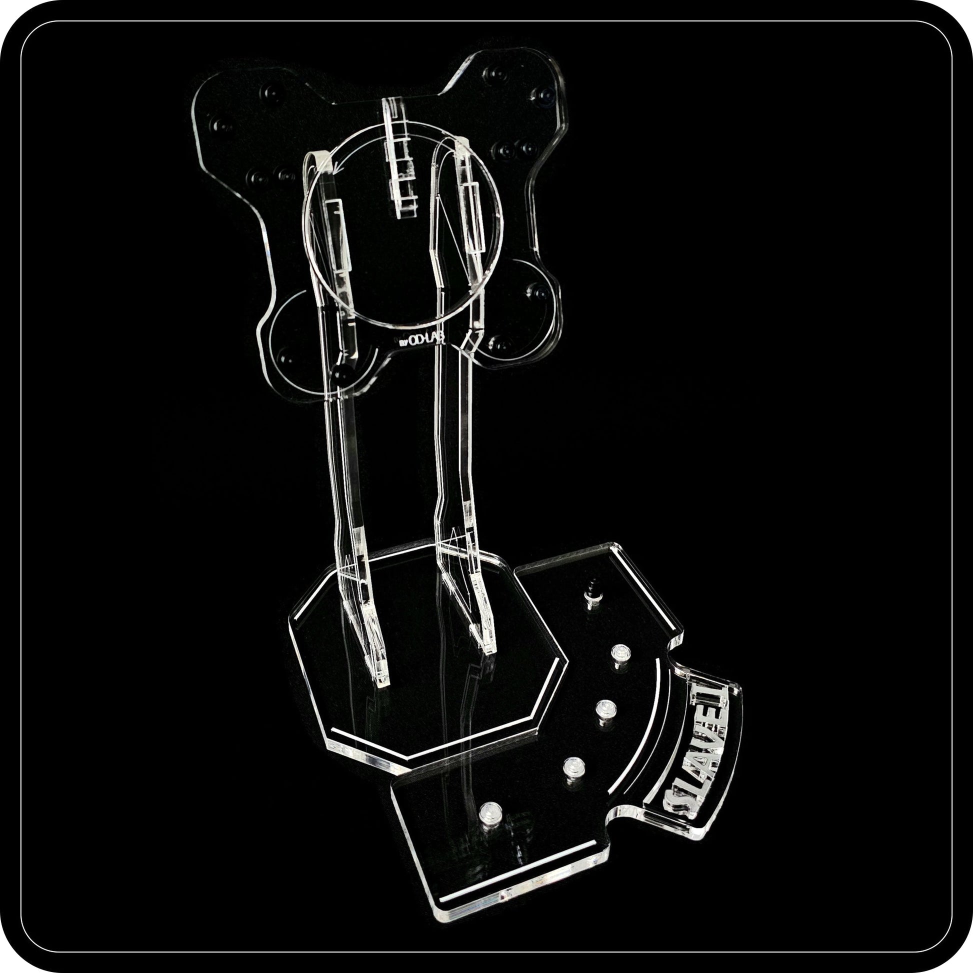 Display stand angled for Lego 75243-8097 Slave I + Minifigures plate (A1060)-3