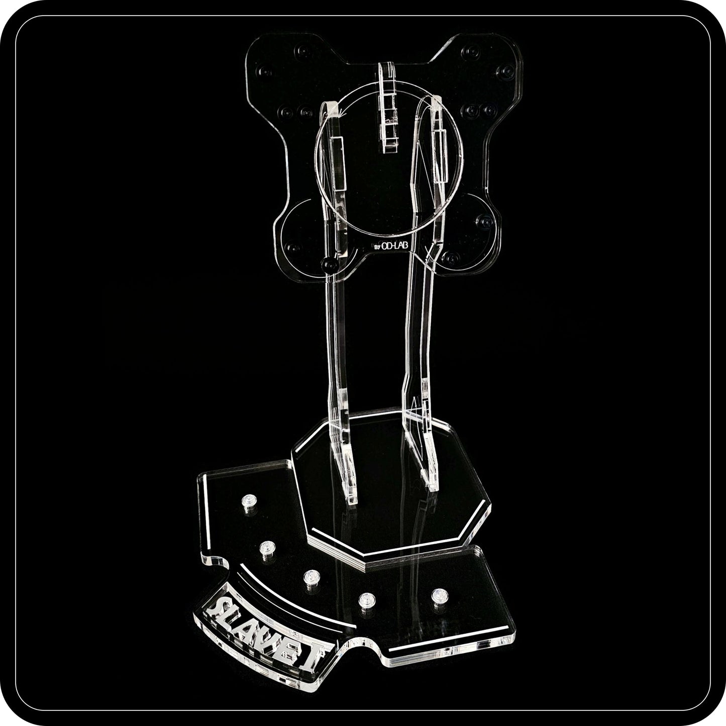 Display stand angled for Lego 75243-8097 Slave I + Minifigures plate (A1060)-5