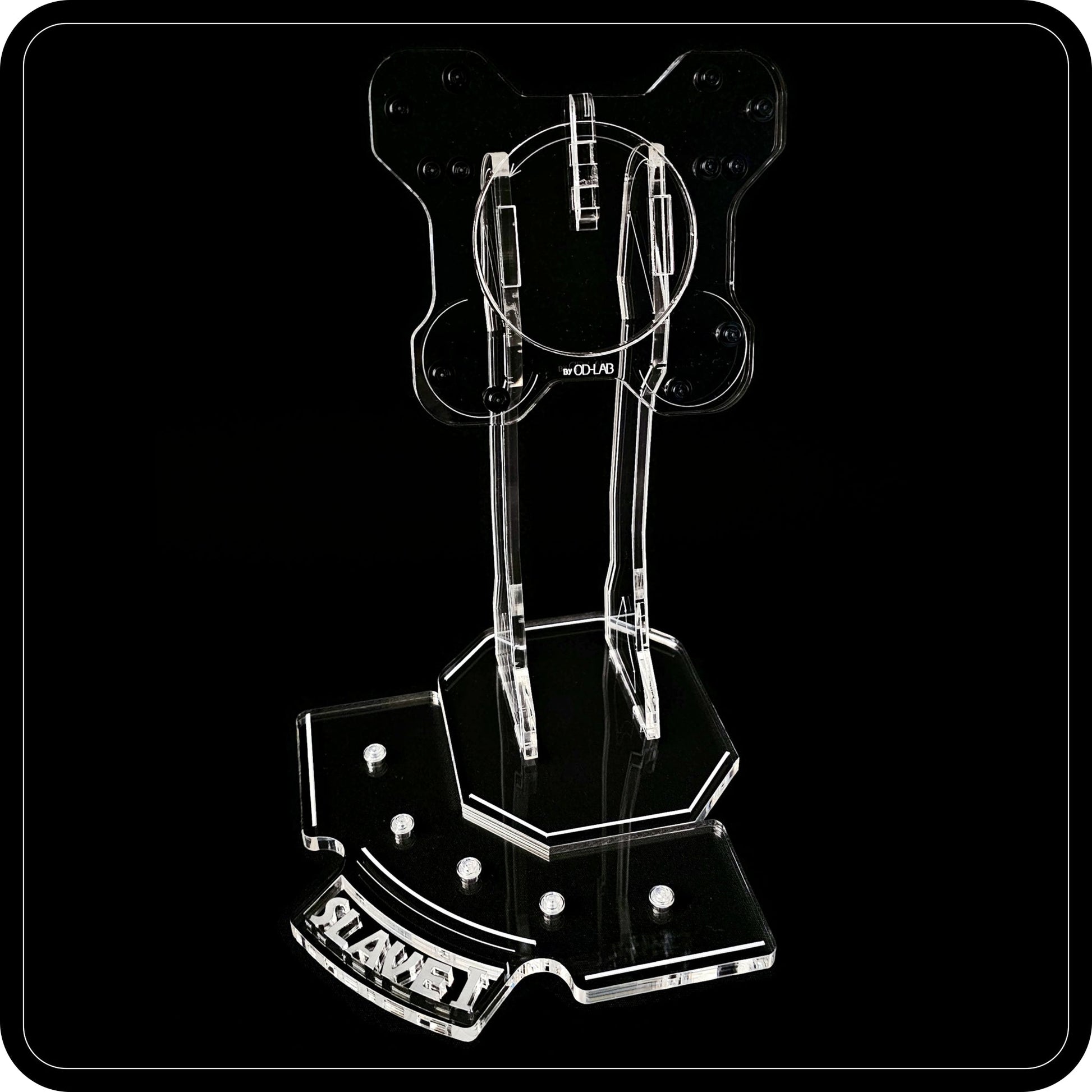 Display stand angled for Lego 75243-8097 Slave I + Minifigures plate (A1060)-5