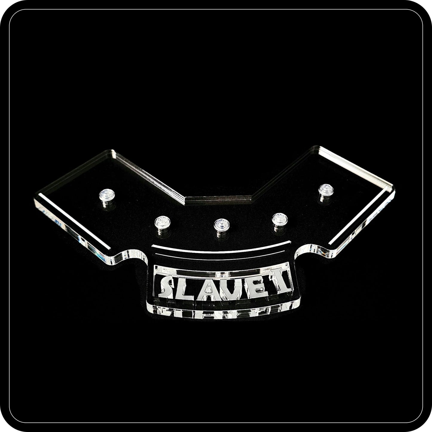 Display stand angled for Lego 75243-8097 Slave I + Minifigures plate (A1060)-6