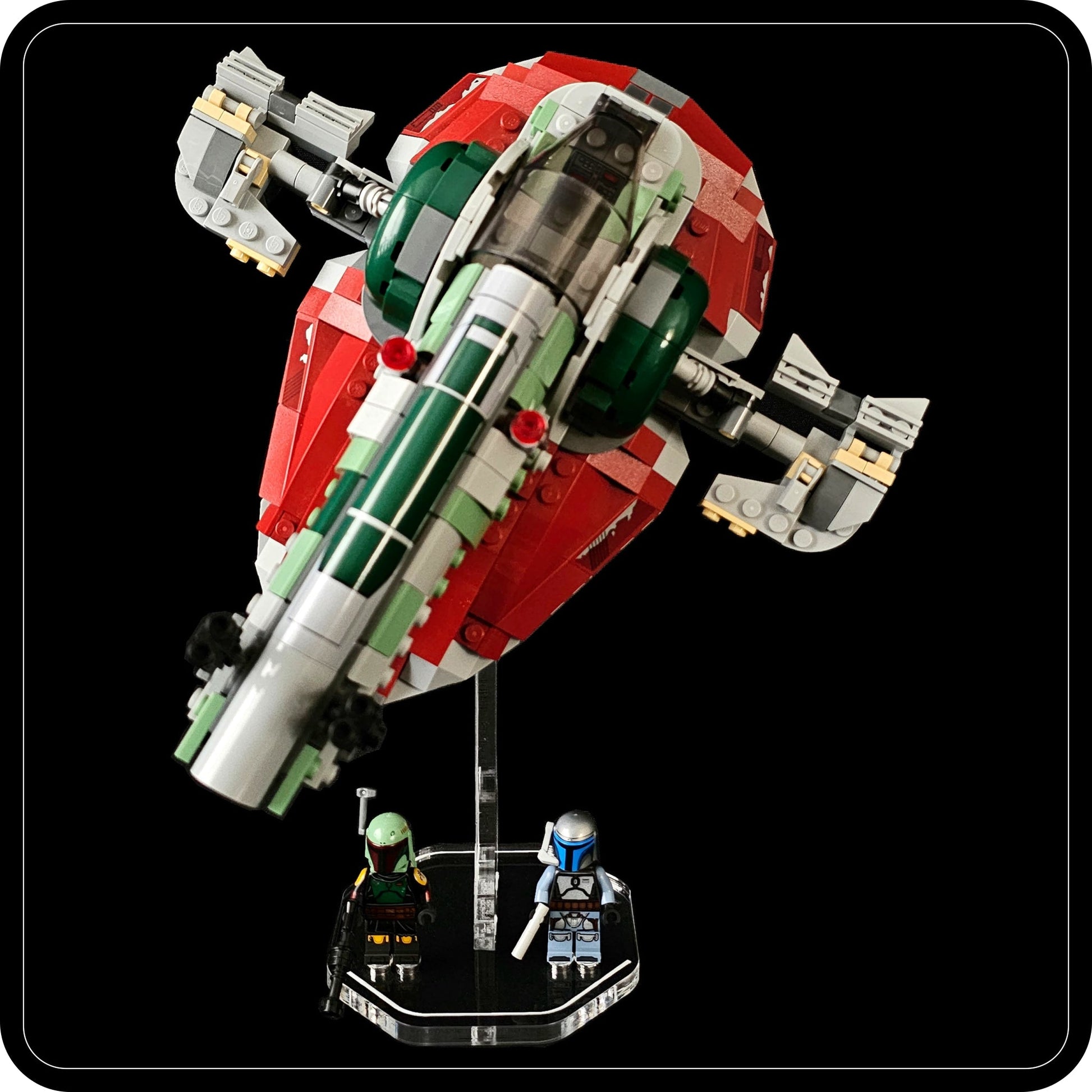 Display stand angled for Lego 75312 Boba Fett's Starship - stand only (A1065)-1