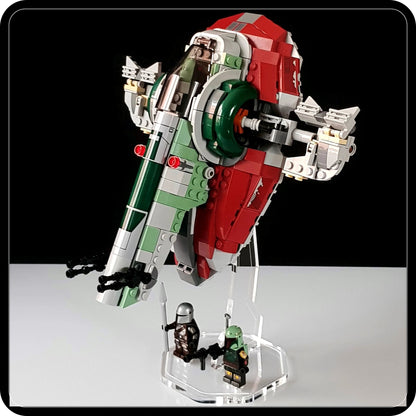 Display stand angled for Lego 75312 Boba Fett's Starship - stand only (A1065)-7