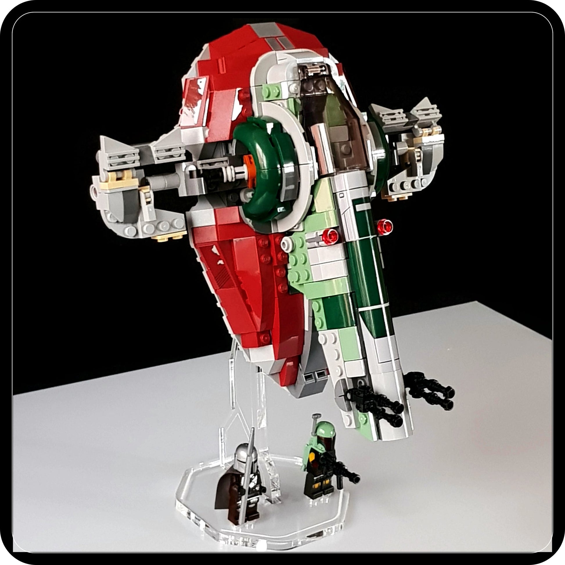 Display stand angled for Lego 75312 Boba Fett's Starship - stand only (A1065)-8