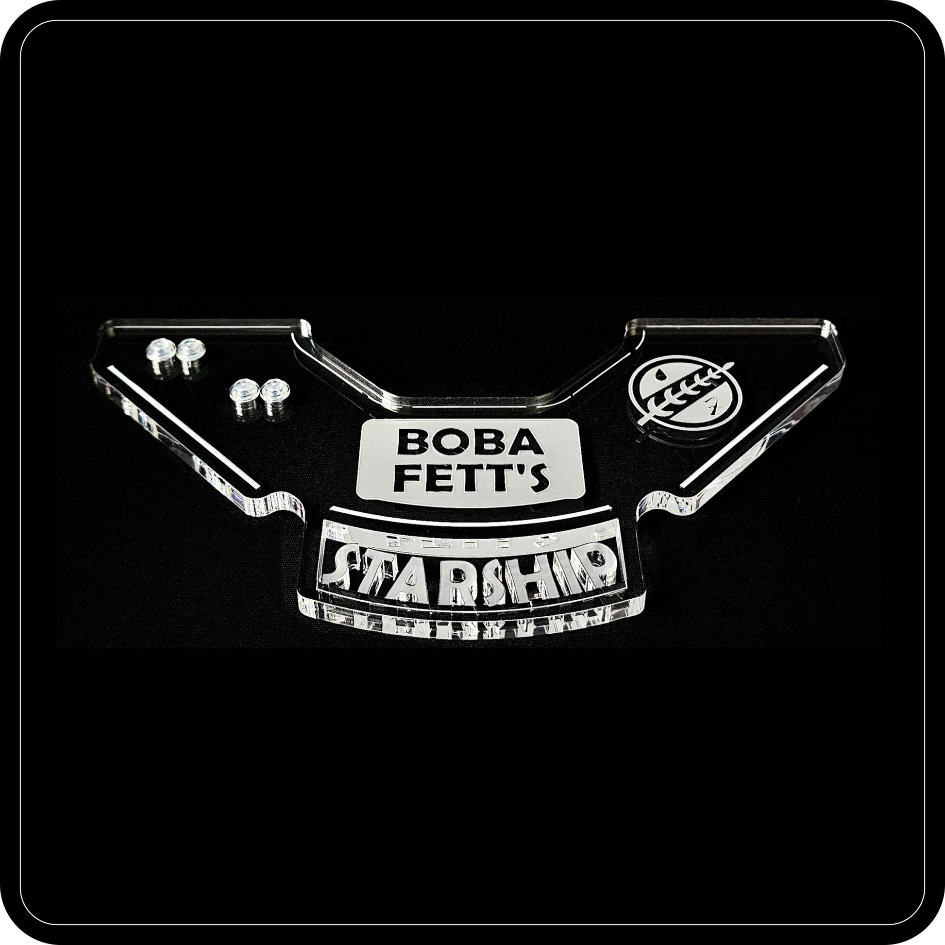 Display stand angled for Lego 75312 Boba Fett's Starship + Minifigures plate (A1066)-6