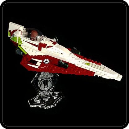 Display stand angled for Lego 75333 Obi Wan's Starfighter (A1069)-2