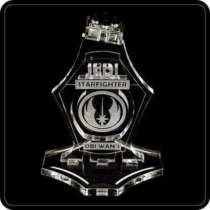 Display stand angled for Lego 75333 Obi Wan's Starfighter (A1069)-5