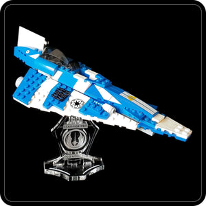 Display stand angled for Lego 8093 Plo Koon's Jedi Starfighter (A1079)
