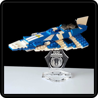 Display stand angled for Lego 8093 Plo Koon's Jedi Starfighter (A1079)-6