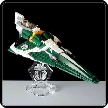 Display stand angled for Lego 9498 Saesee Tiin's Jedi Starfighter (A1080)-4