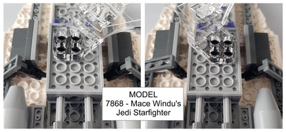 Display stand angled for Lego 7868 Mace Windu's Jedi Starfighter (A1081)-f