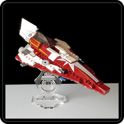 Display stand angled for Lego 7751 Ahsoka's Starfighter (A1082)-7