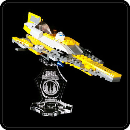 Display stand angled for Lego 7669 Anakin's Jedi Starfighter (A1084)-5