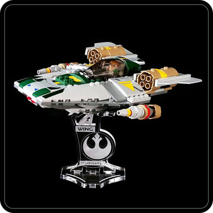 Display stand angled for Lego 75150 A-Wing Starfighter Star Wars (A1085)-1