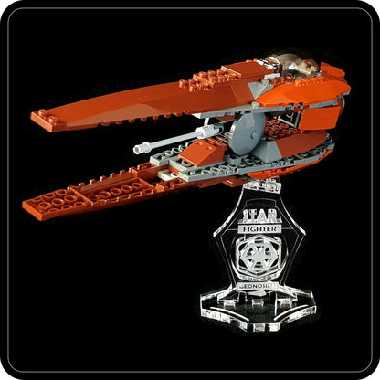 Display stand angled for Lego 7959 and 4478 Geonosian Starfighter (A1087)-8