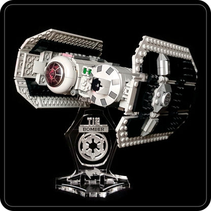 Display stand angled 3D for Lego 75347 TIE Bomber (A1092)-2