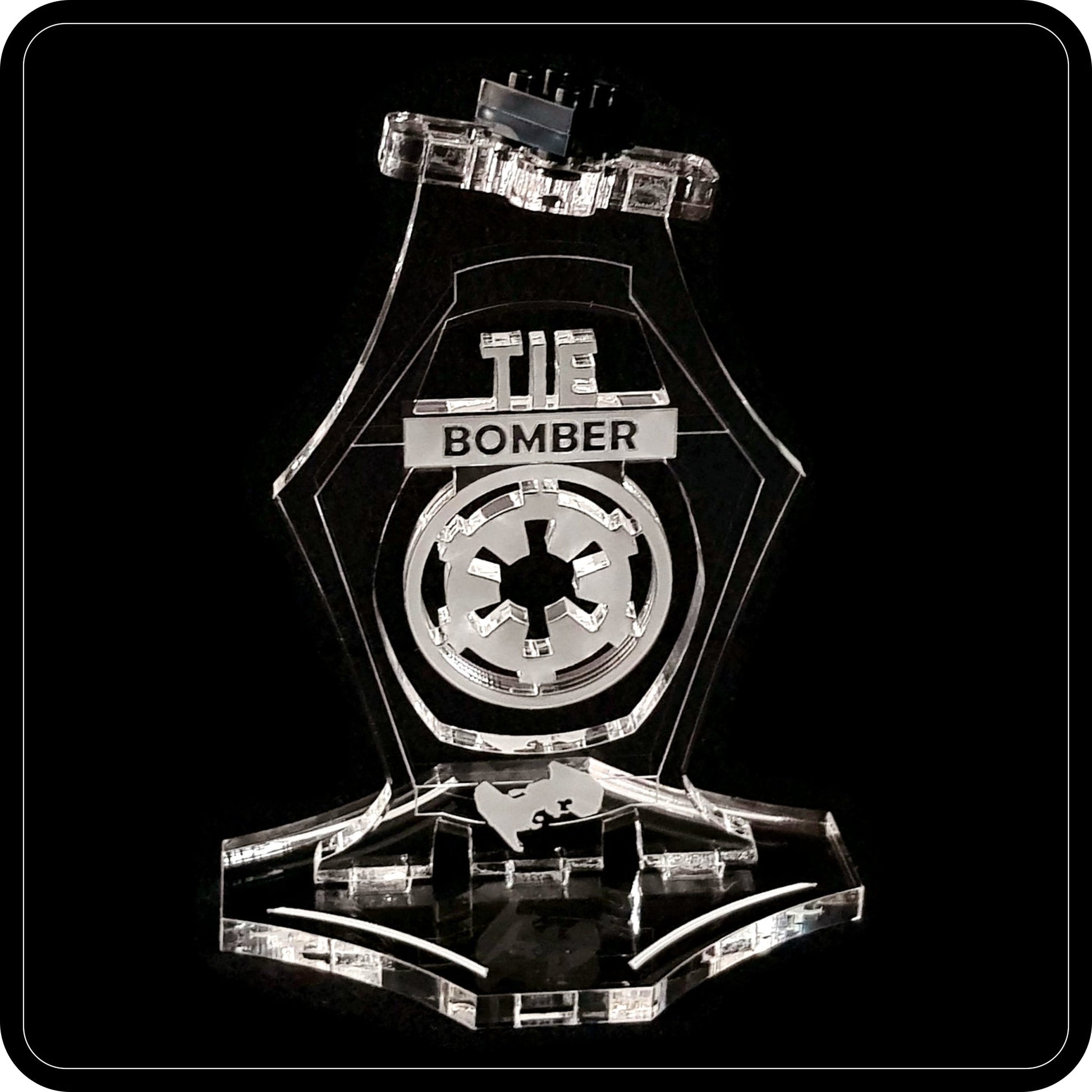 Display stand angled 3D for Lego 75347 TIE Bomber (A1092)-3