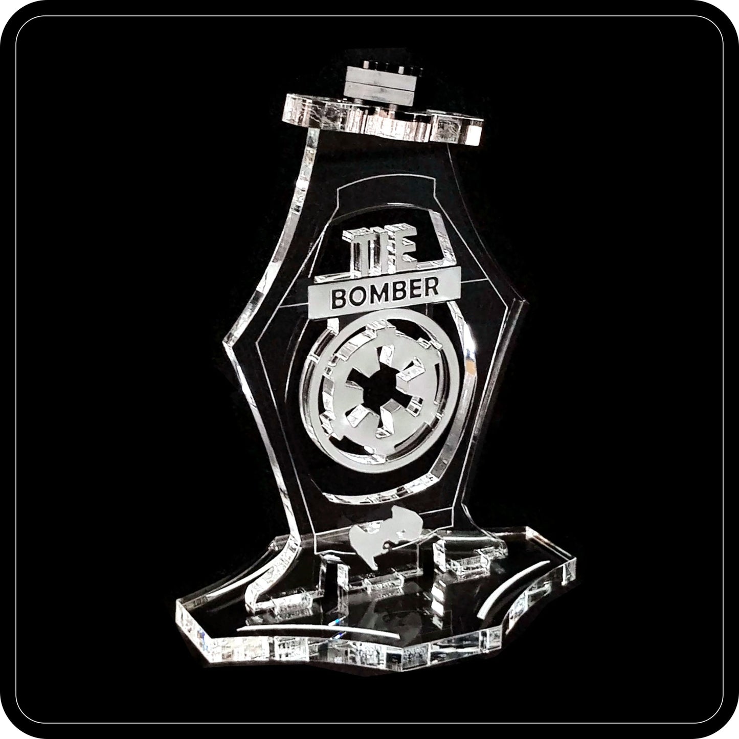 Display stand angled 3D for Lego 75347 TIE Bomber (A1092)-4