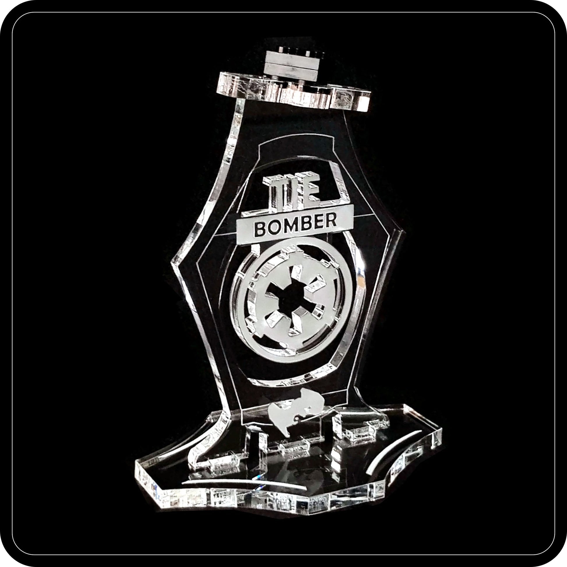 Display stand angled 3D for Lego 75347 TIE Bomber (A1092)-4