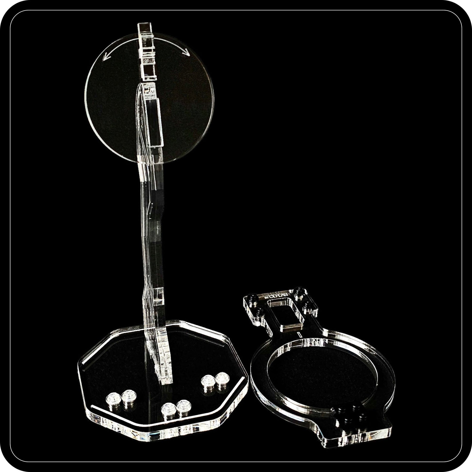 Display stand angled for Lego 75433 Jango Fett's Starship - stand only (A1120)-3