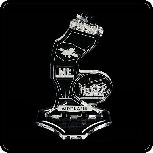 Display stand angled for Lego 9467 Airplane from The Ghost Train (A1123)-1