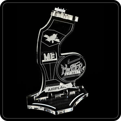 Display stand angled for Lego 9467 Airplane from The Ghost Train (A1123)-2