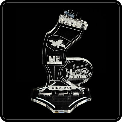 Display stand angled for Lego 9467 Airplane from The Ghost Train (A1123)-3