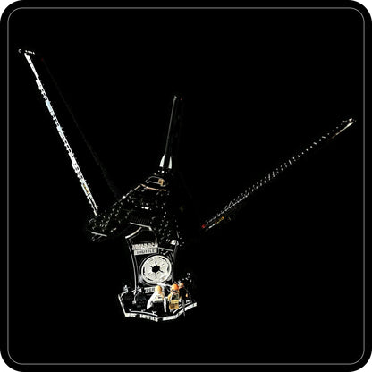 Display stand angled for Lego - 75156 Krennic's Imperial Shuttle + minifigures slots (A1124)-2