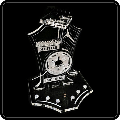 Display stand angled for Lego - 75156 Krennic's Imperial Shuttle + minifigures slots (A1124)-5