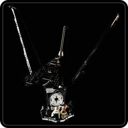 Display stand angled for Lego - 75156 Krennic's Imperial Shuttle + minifigures slots (A1124)-7